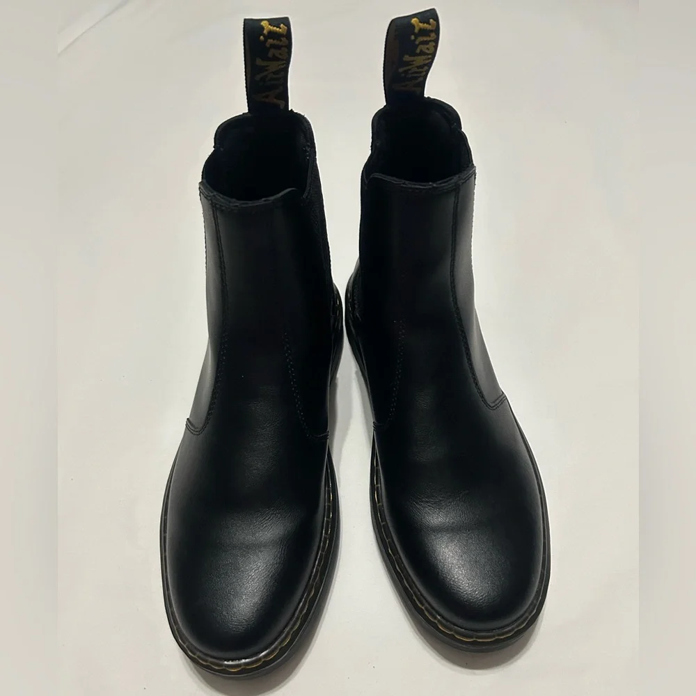 Dr. Martens Dorrian Black Leather Chelsea Boots size 9 New - Picture 3 of 11